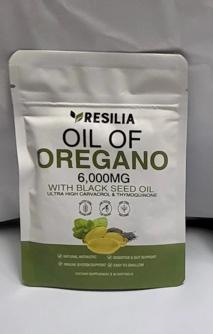 2 in 1 Oil of Oregano & Black Seed Softgels with Carvacrol , Immune Support