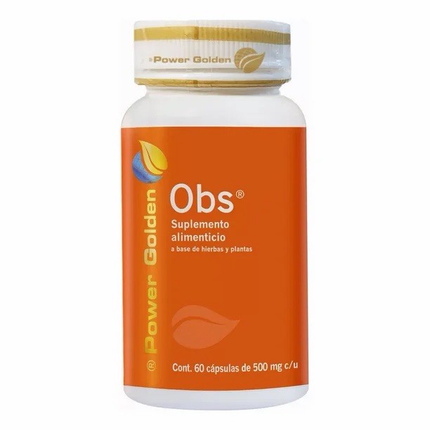 OBS Power Golden Herbal Dietary Supplement 60 Capsules 500mg Plant-Based Formula