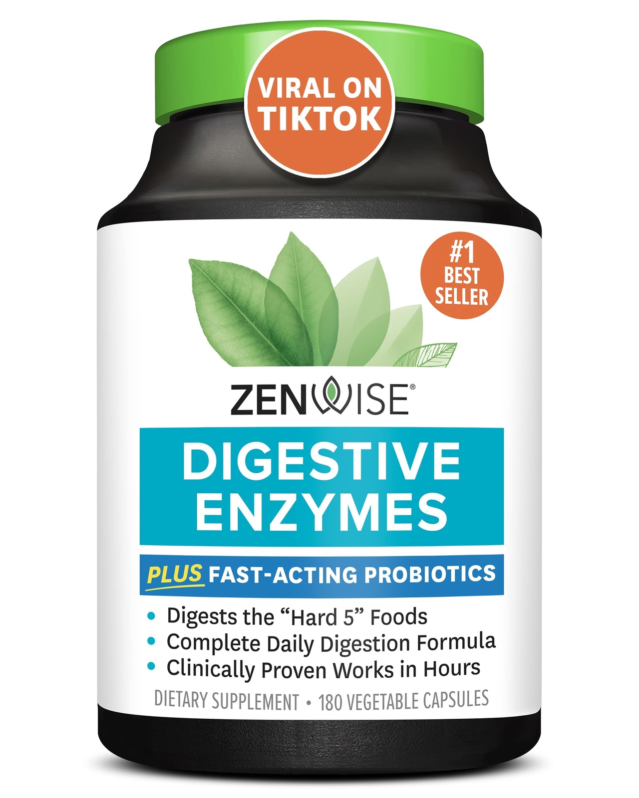 Zenwise Probiotic Digestive Multi Enzymes, Probiotics for Digestive Health, B…