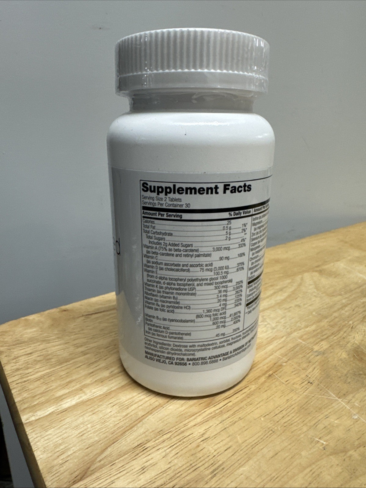 Bariatric Advantage Chewable Advanced Multi Ea, High Potency Daily Multivitamin