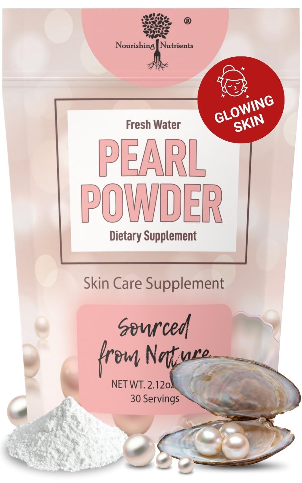 Pearl Powder Organic Quality, DIY Beauty Face Mask for Glowing Skin & Under E…