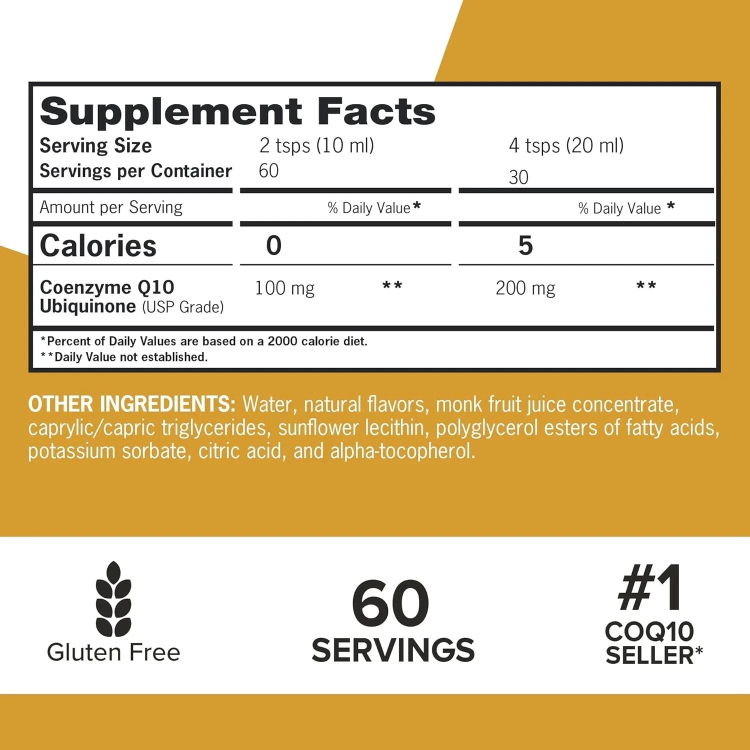 Qunol Liquid CoQ10 100mg Superior Absorption Heart Health 30.4oz 90 Servings