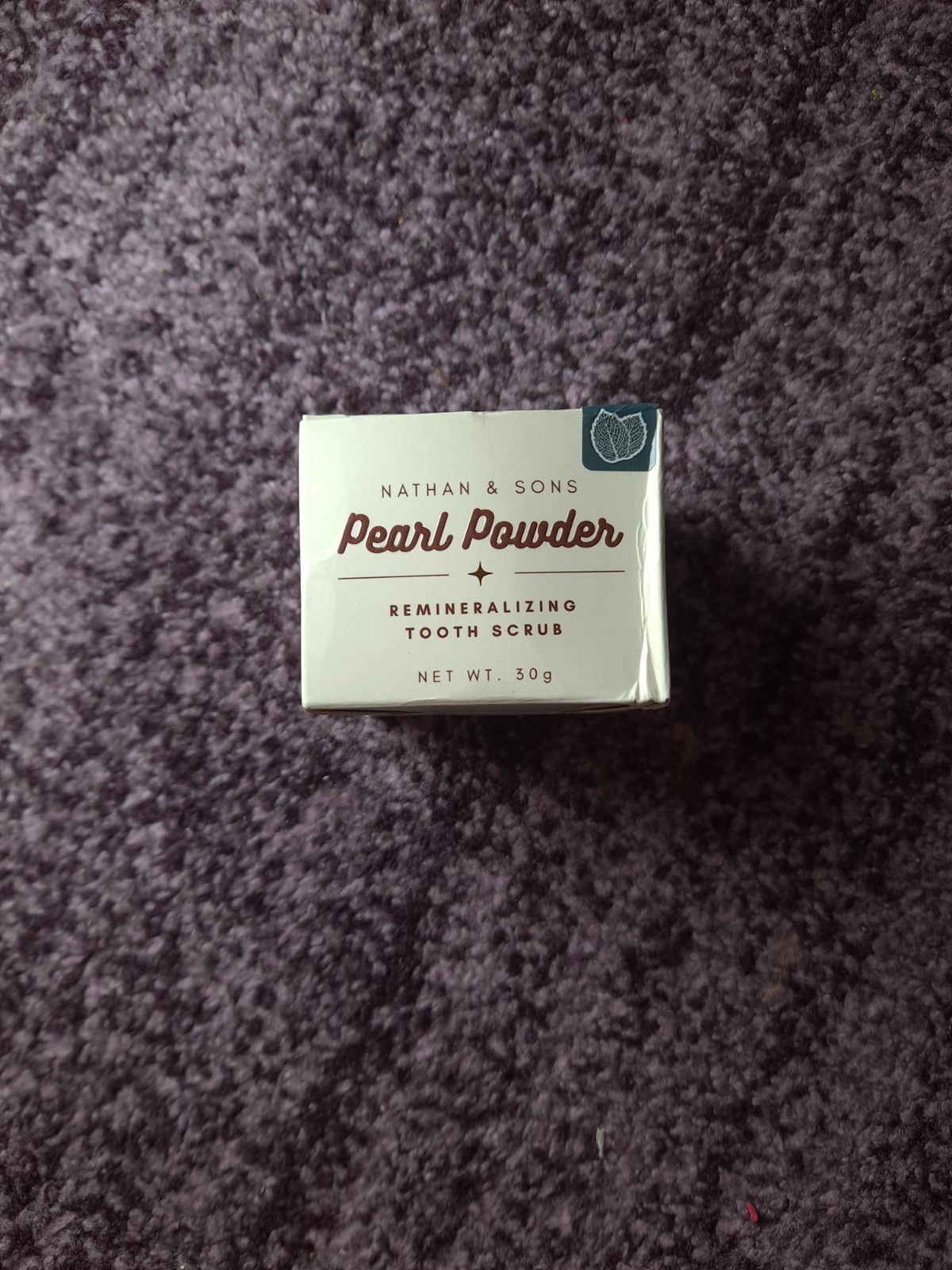 Nathan & Sons Pearl Powder Tooth Scrub 30g – Mastic Mint