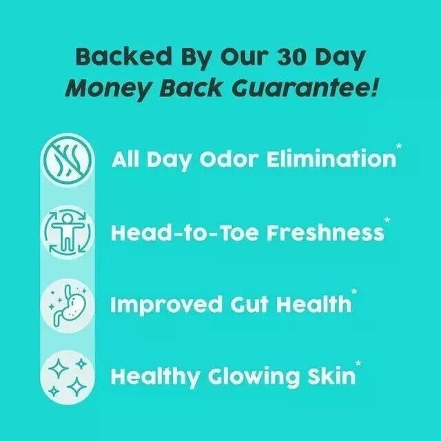 1`3x DEOS Internal Deodorant Supplement – DEOS Full Body Deodorizer 30 Capsules
