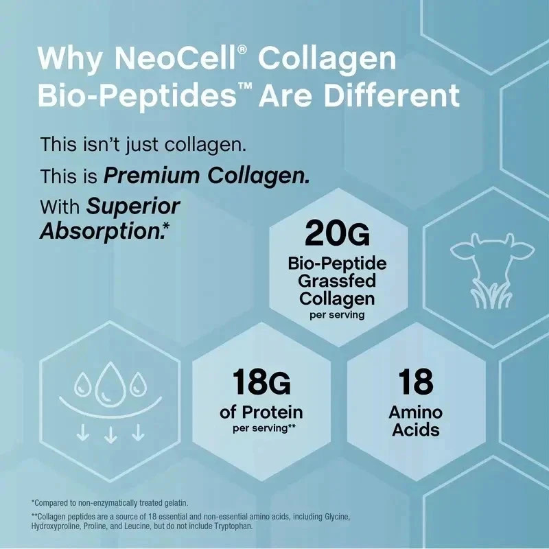 20 Oz | Unflavored | Grassfed | by NeoCell – Collagen Bio-Peptides Protein