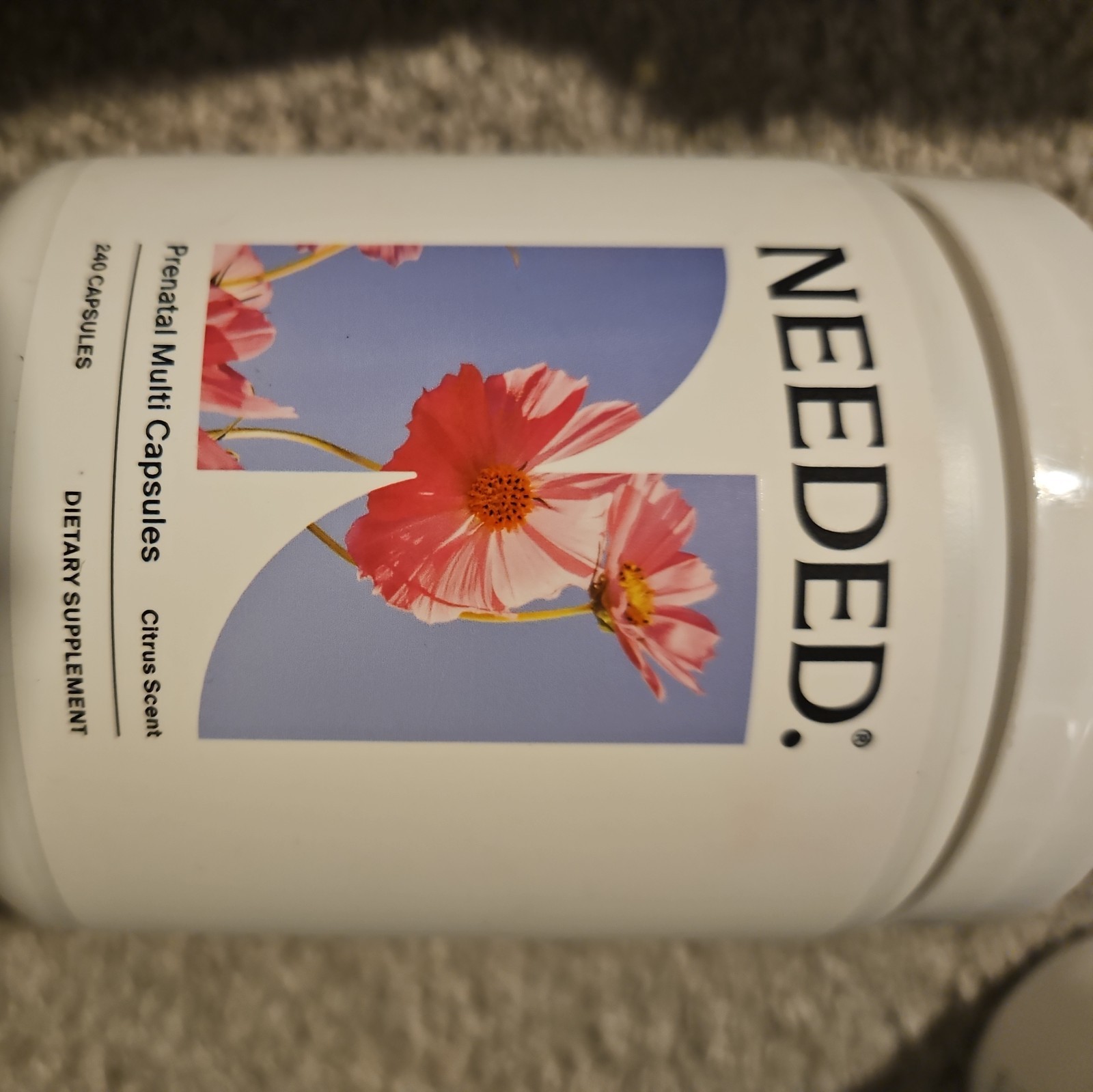 Needed Prenatal Multi Capsules 240 Count Exp 01 /2028 Sealed Dietary Supplement
