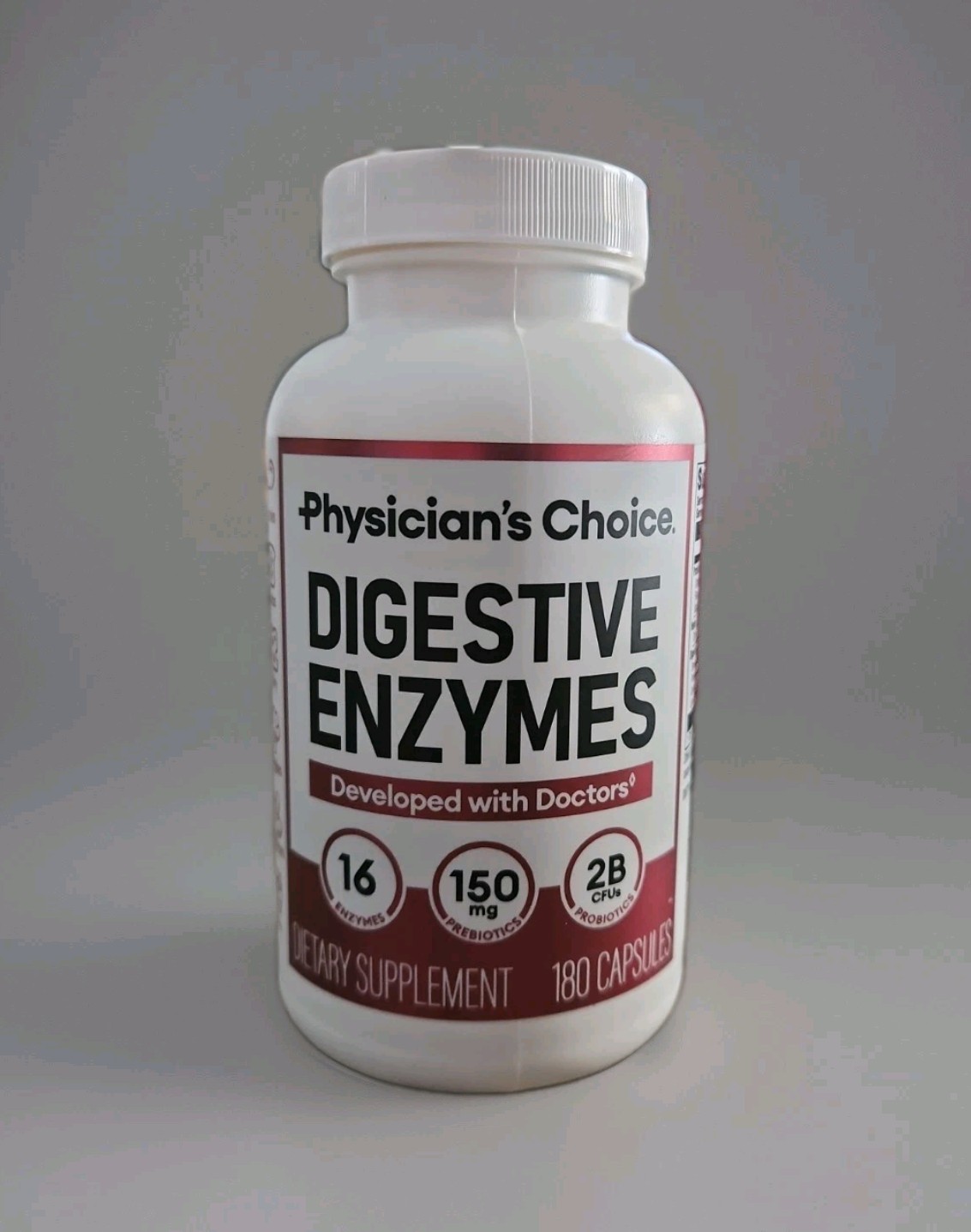 NEW Physician’s CHOICE Digestive Enzymes 180 Count Exp 4/27 Sealed