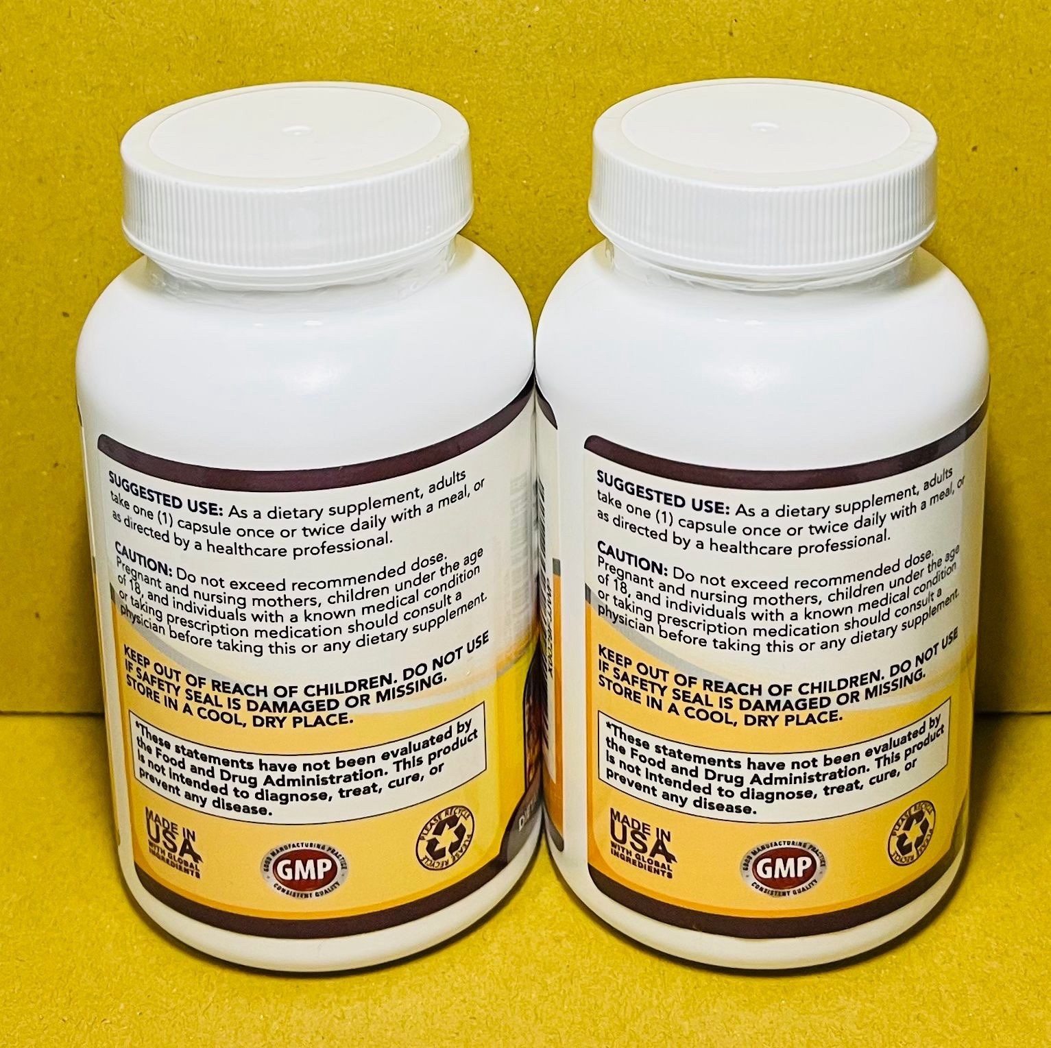 2 Pack Simply Nature’s Pure Berberine 120 Veggie Capsules Heart & Immune Support