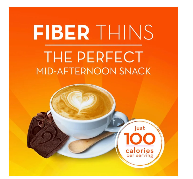 Metamucil Fiber Thins Chocolate 2 Pack 24ct Psyllium Fiber Snack