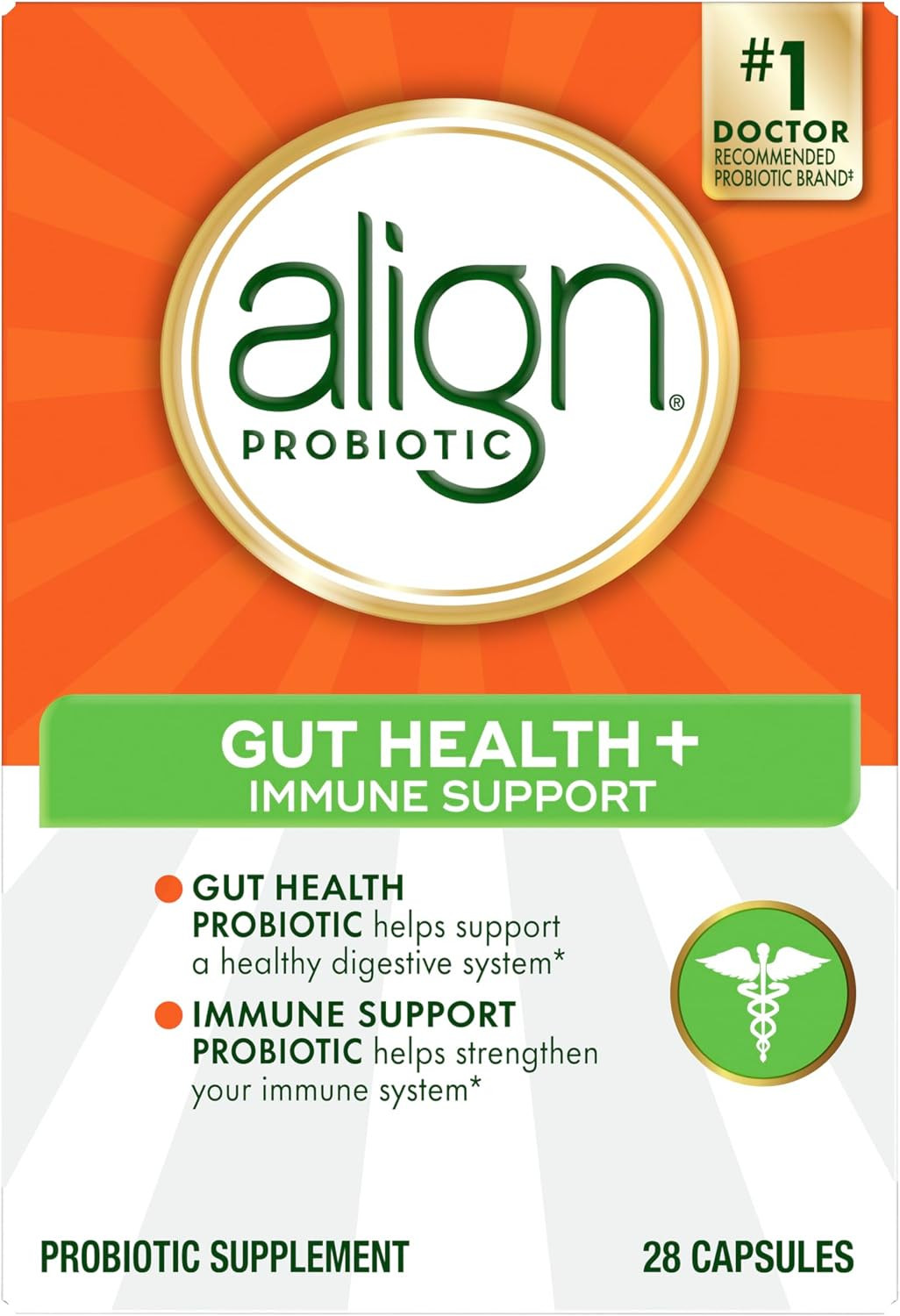 Align Probiotic Gut Health + Immune Support 28 Capsules New