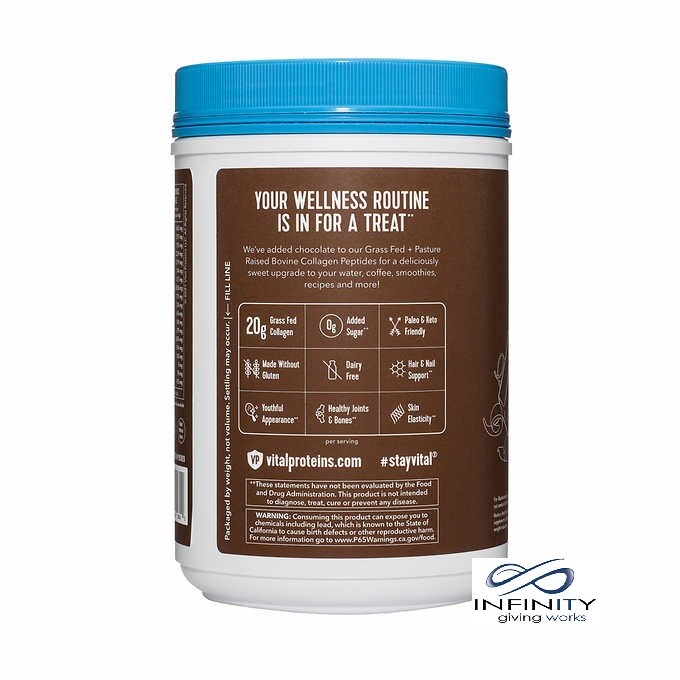 Vital Proteins Collagen Peptides Chocolate 32 oz, – Fresh! – Free Shipping!