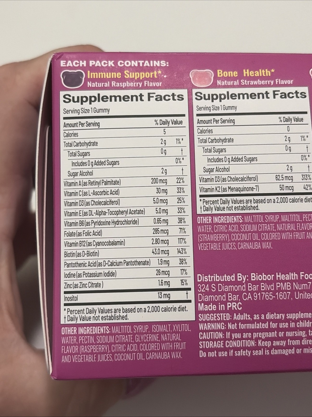 Biobor Daily Wellness Pack Women’s 5-in-1 14 Packs Gummies Health And Beauty