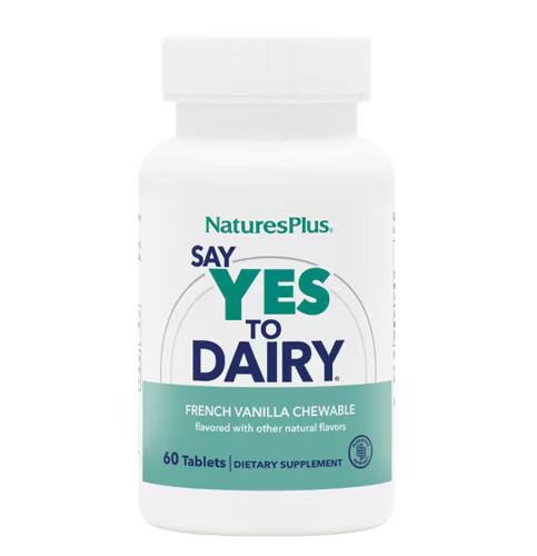 2 X NaturesPlus Say Yes To Dairy French Vanilla — 60 Chewable Tablets