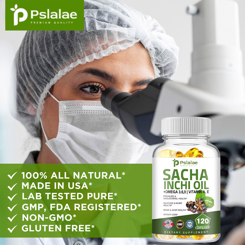 Sacha Inchi Oil Capsules 500mg – Brain, Skin, Joint Health, Relieve Inflammation