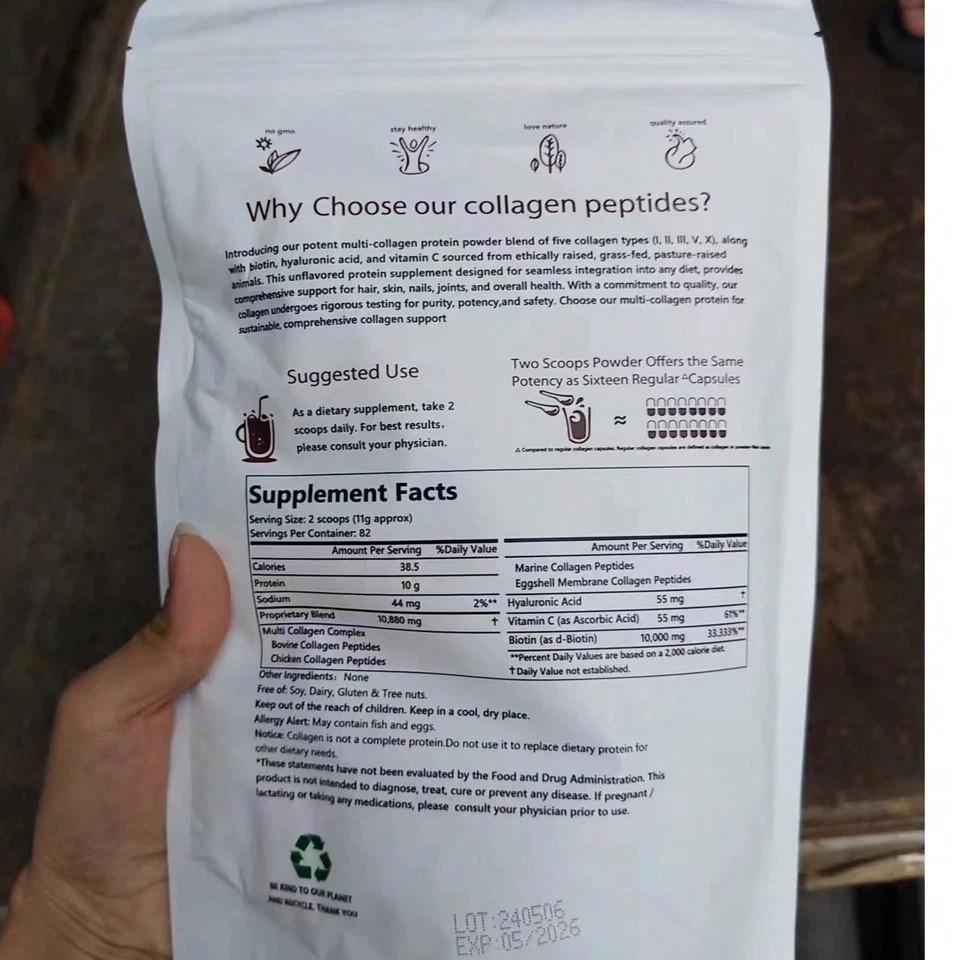 Multi Collagen Peptides Powder – 5 Collagen Types Designed for Skin, Hair, Joint