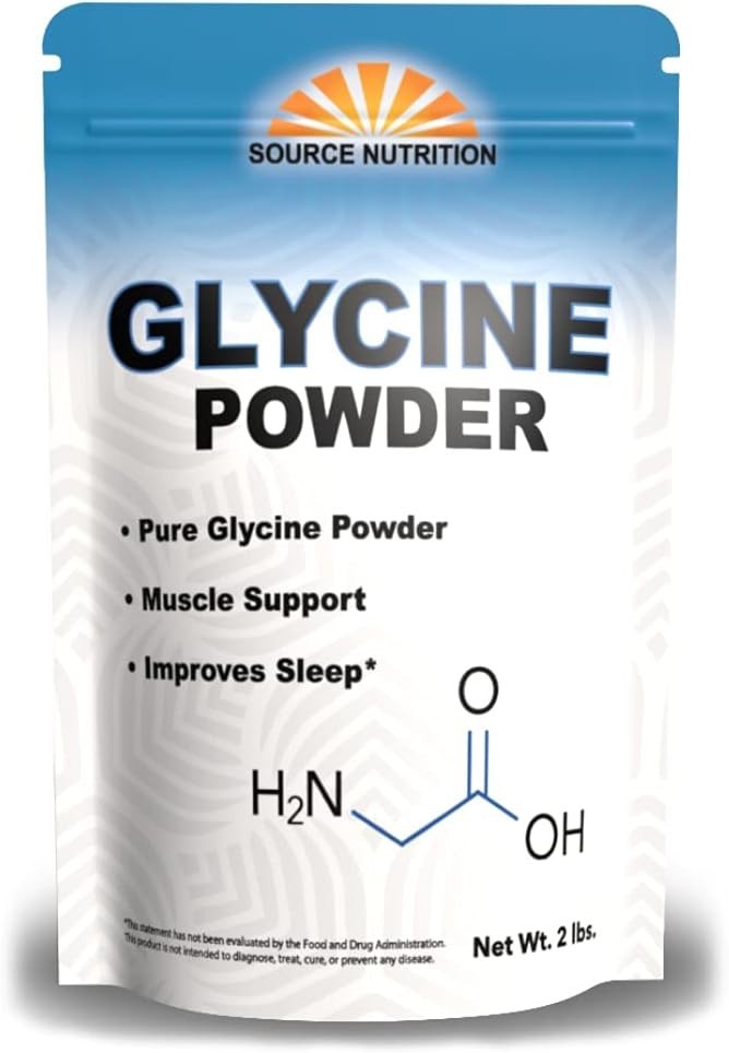 2 lbs of Glycine Powder – Ideal for Restful Sleep, Muscle Recovery & Focus