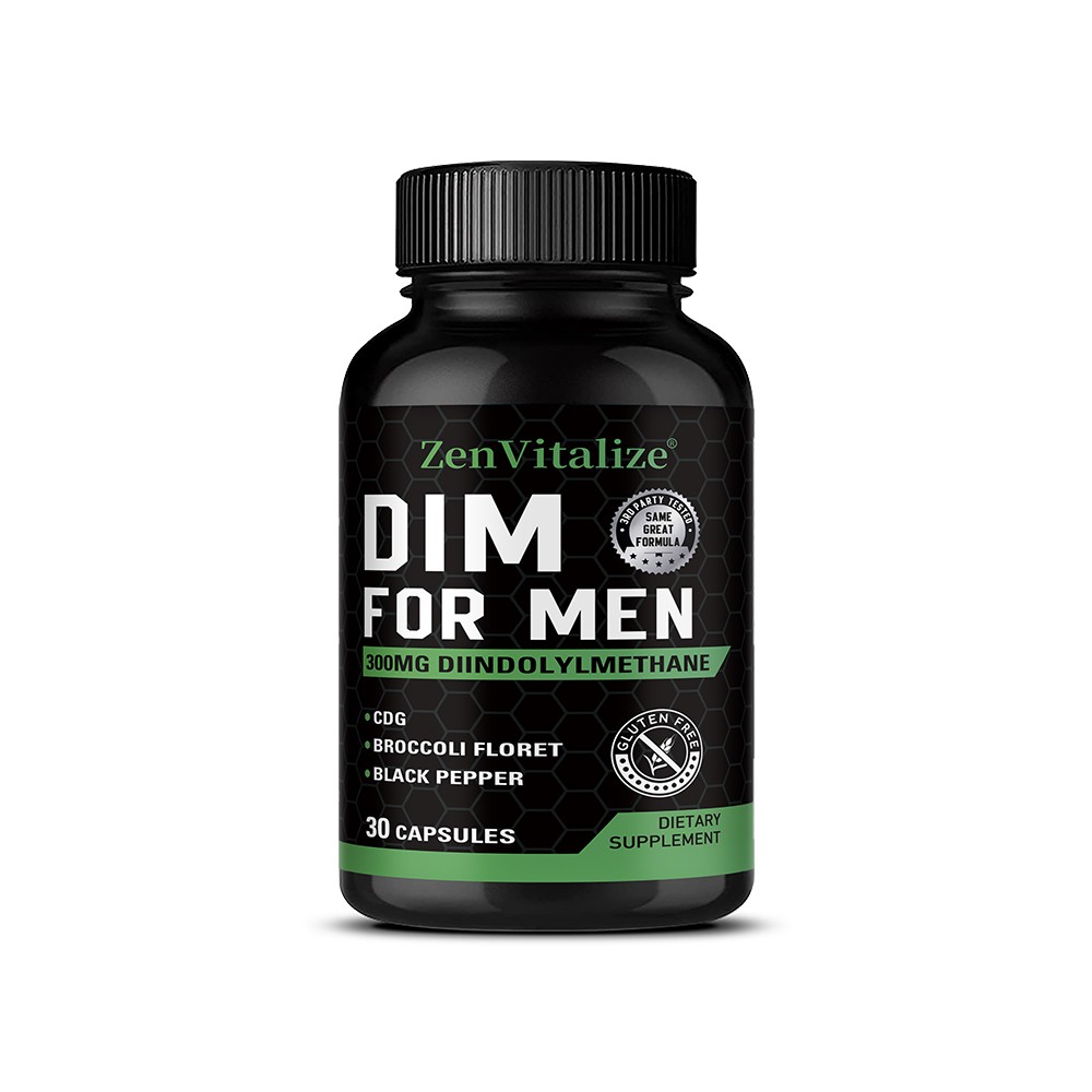 300mg DIM for Men 30~120Caps Support Healthy Hormone Metabolism Overall Wellness
