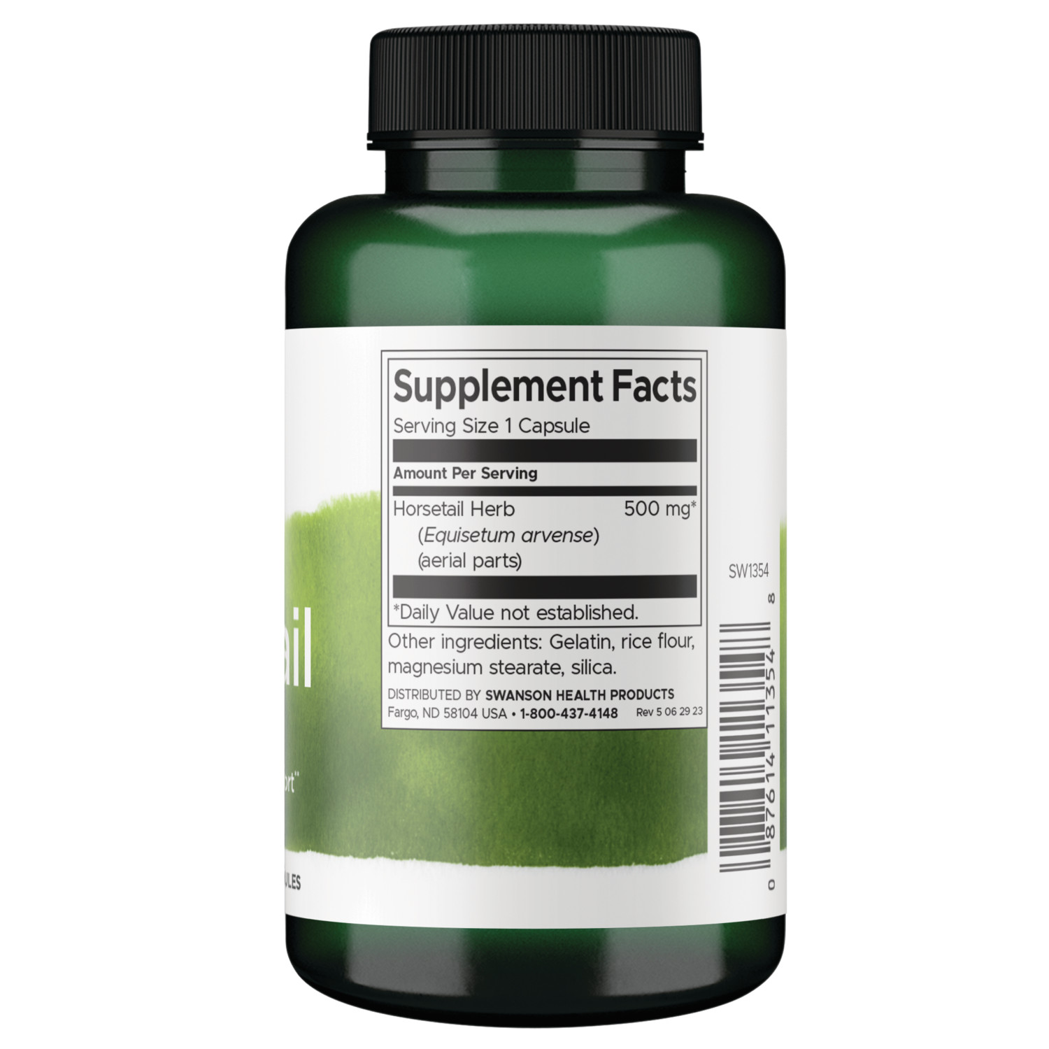 Swanson Horsetail Capsules, 500 mg, 90 Count
