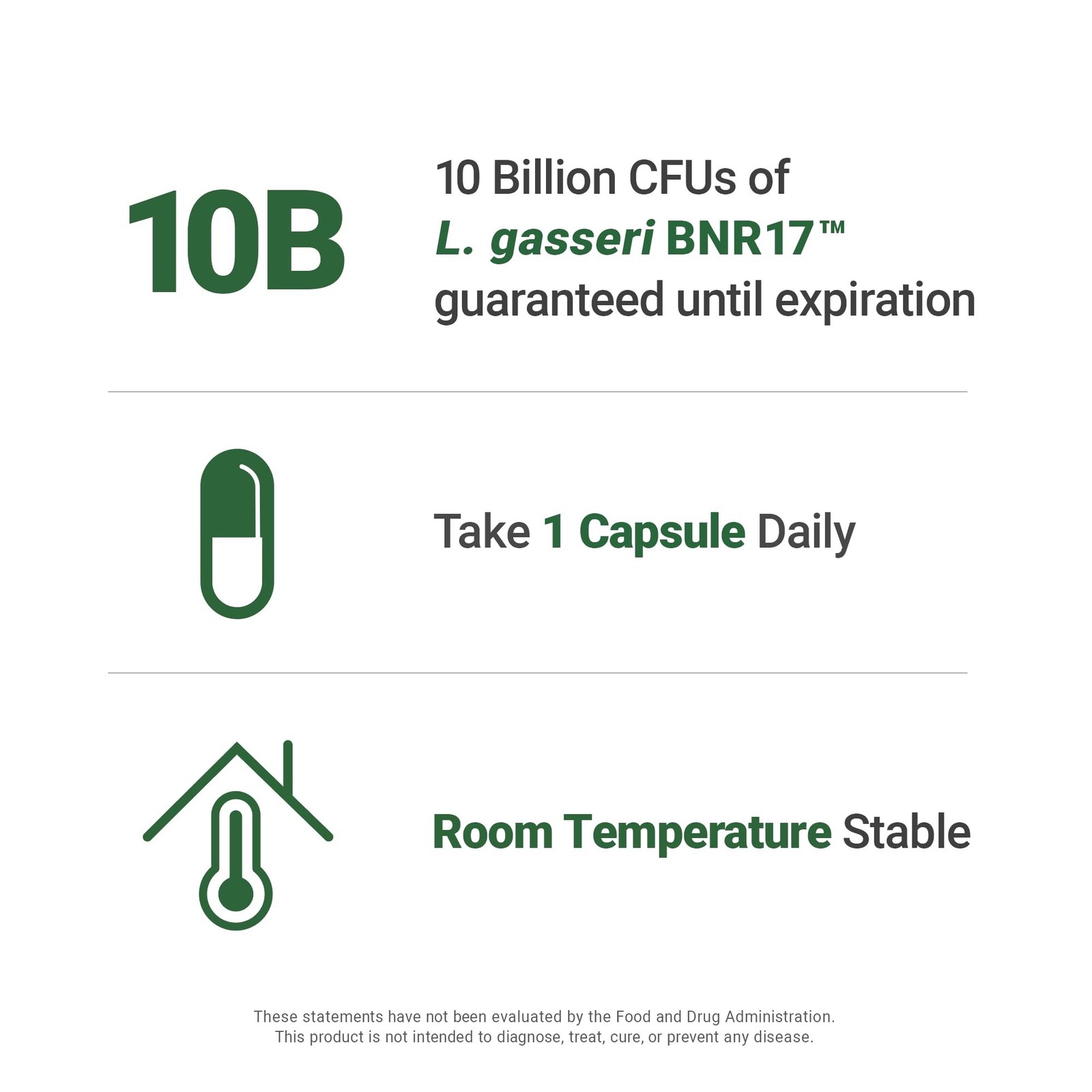 BNRThin S30, Lactobacillus Gasseri BNR17, 10 Billion CFU Guaranteed, 30Capsules