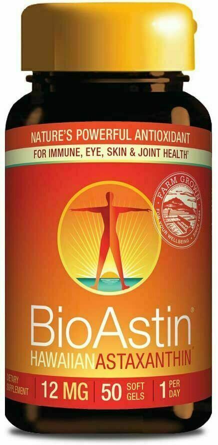 50 Gel Caps 12 mg BioAstin Hawaiian Astaxanthin EXP. 08/2027