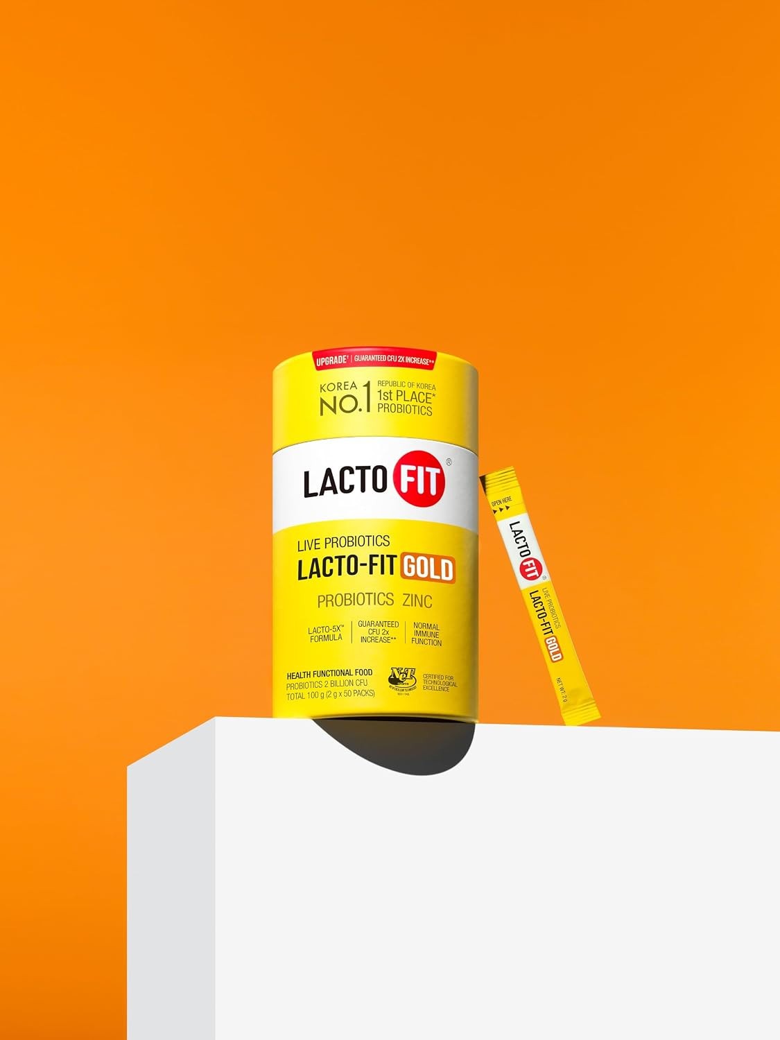 (2-PACKS) LACTOFIT GOLD PROBIOTIC POWDER STICKS (2g x 50 packs) YOGURT & GRAPE