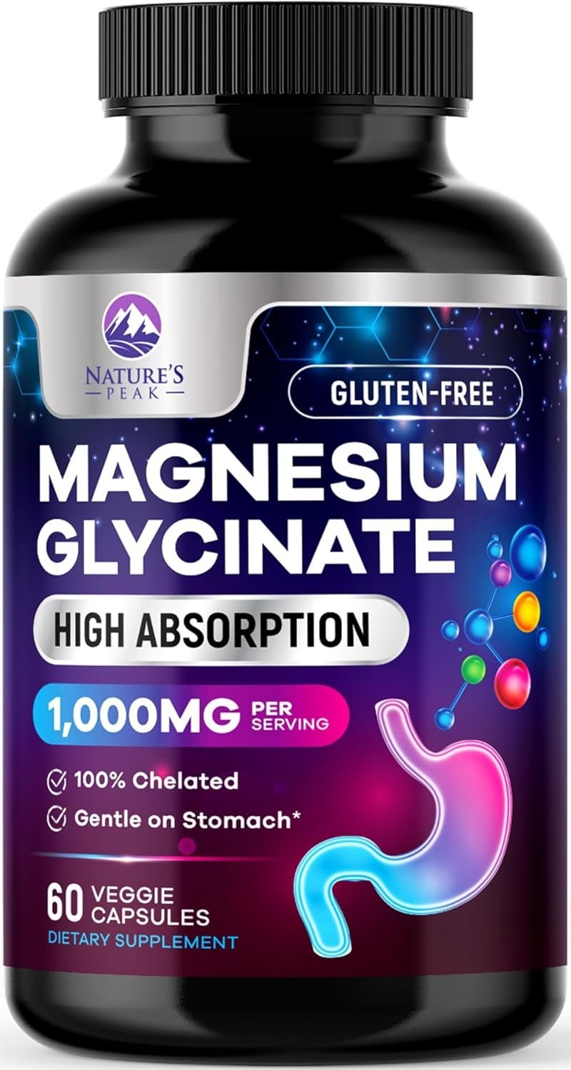 Cápsulas De Magnesio Antiestrés Glicinato De Magnesio Puro Potasio FAST SHIPPING