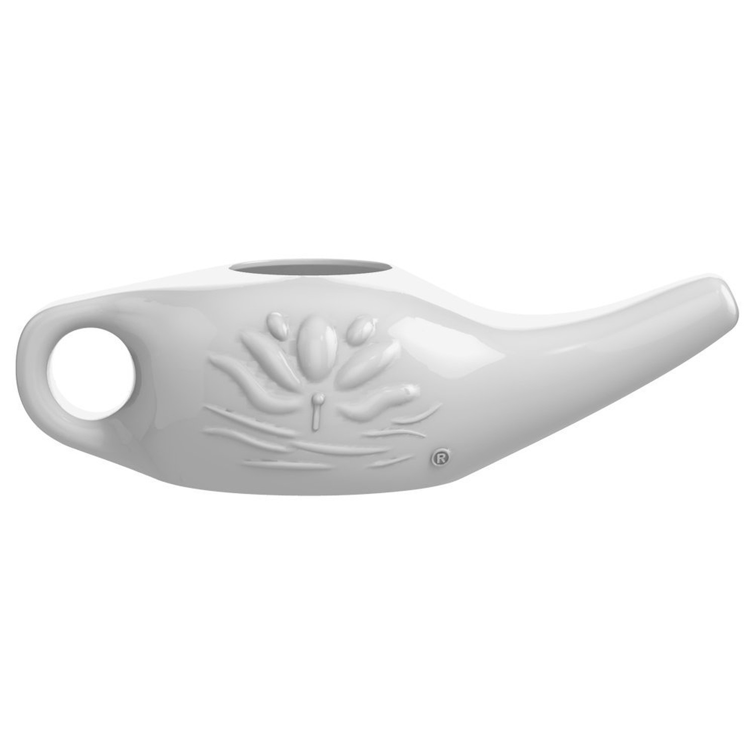 Himalayan Chandra Porcelain Neti Pot White/Yellow 8 Ounce (Pack of 1)