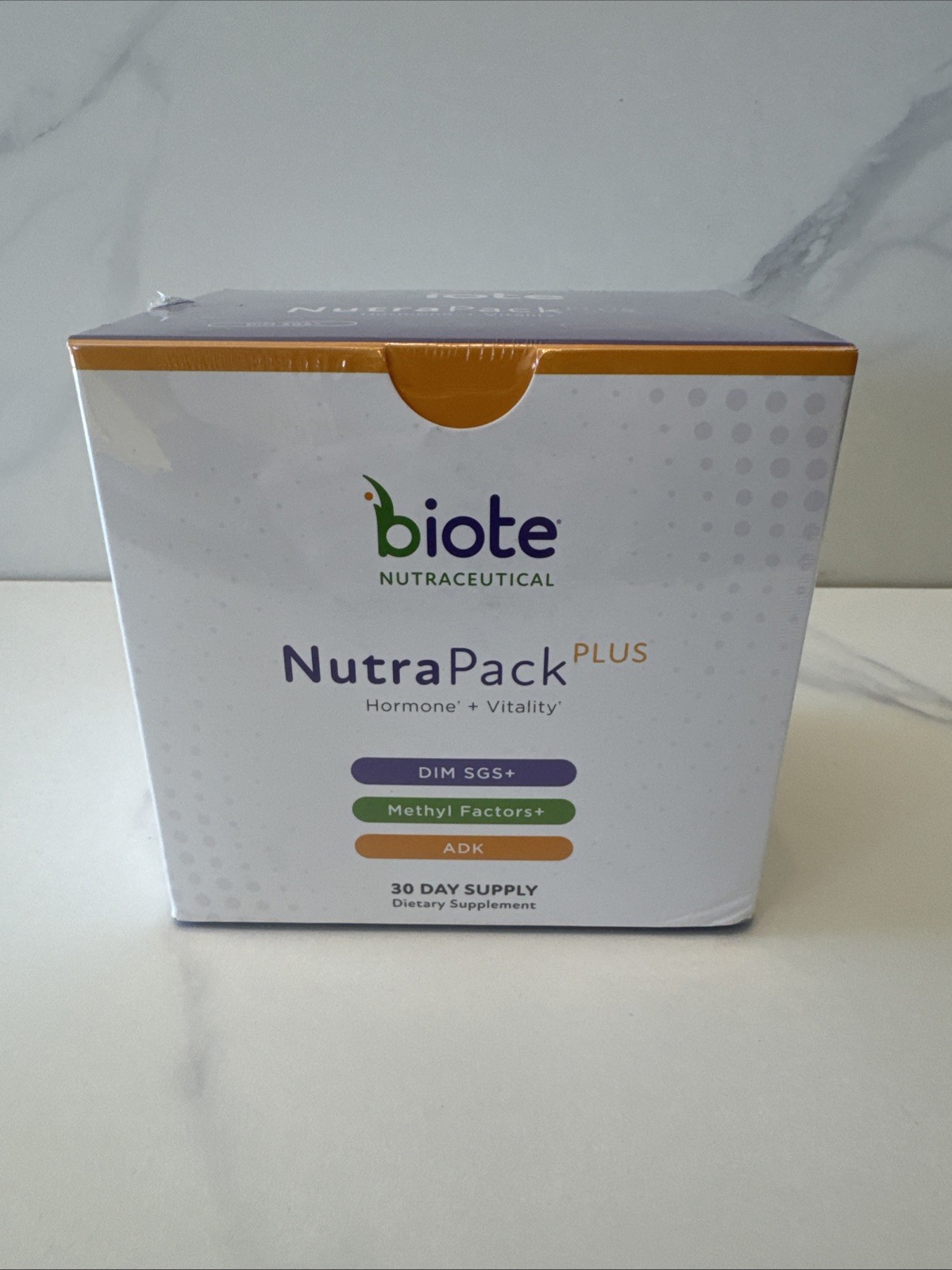Biote Nutraceutical Nutra Pack Plus 30 Day Supply Hormone + Vitality Supplement