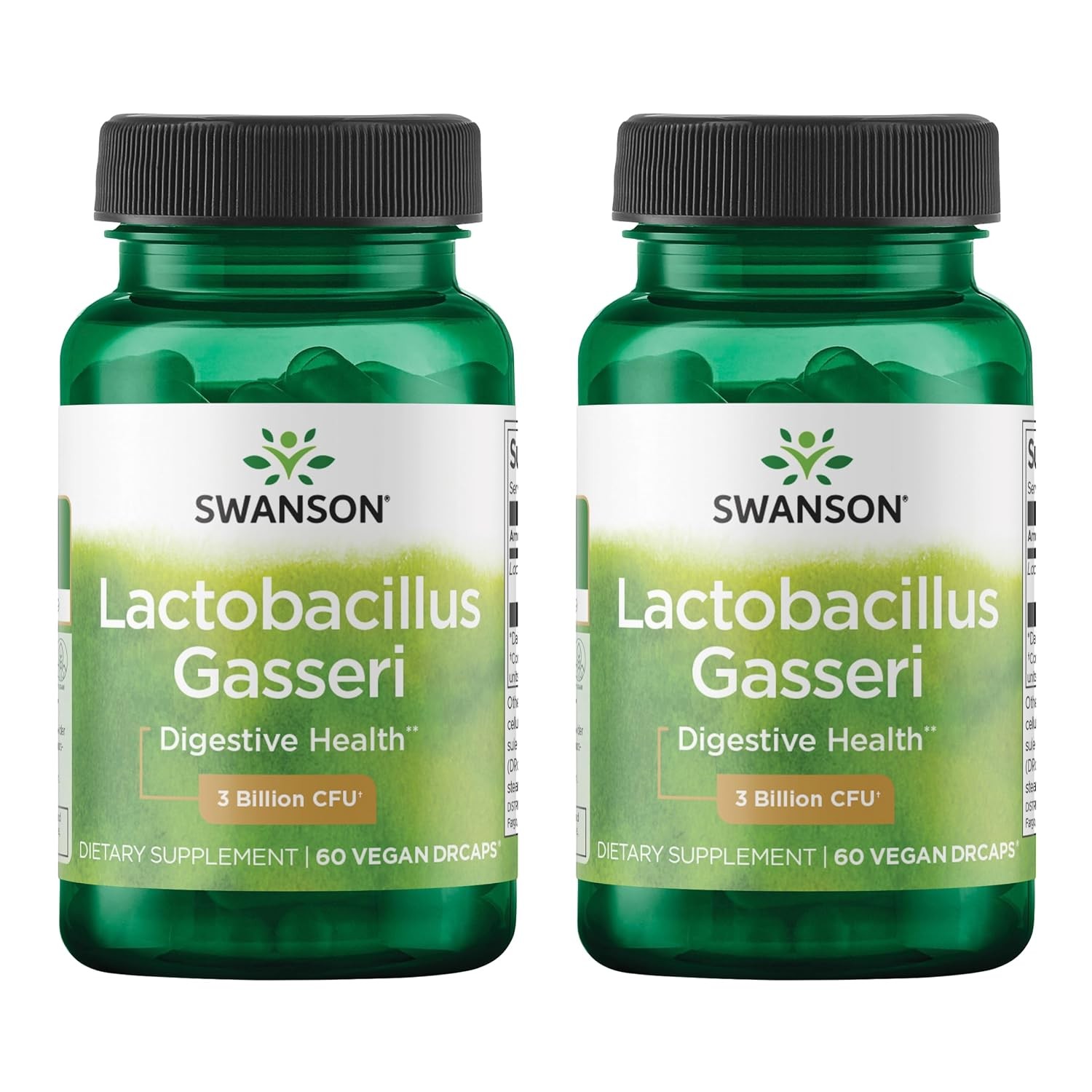 Swanson Lactobacillus Gasseri Probiotics 3 Billion CFU 60 Veg Caps 2 Pack