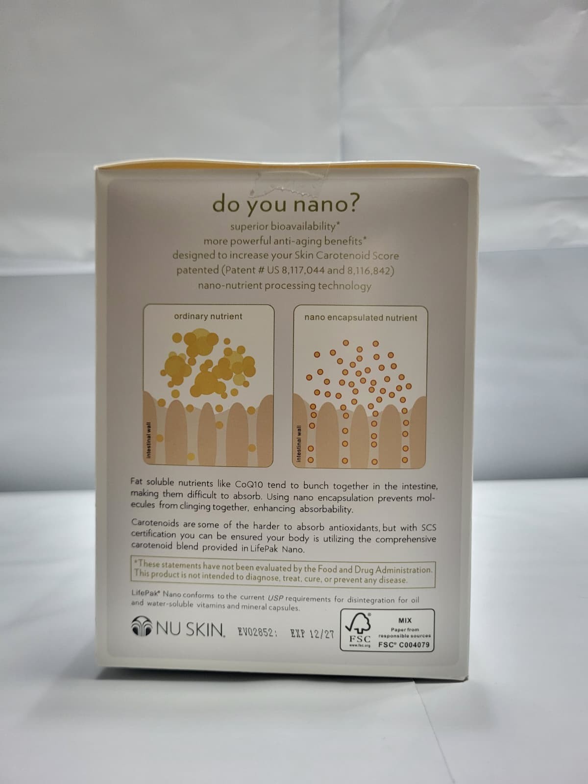 2-Packs Nu Skin NuSkin Pharmanex Lifepak Nano 60 packets Exp: 12/2027
