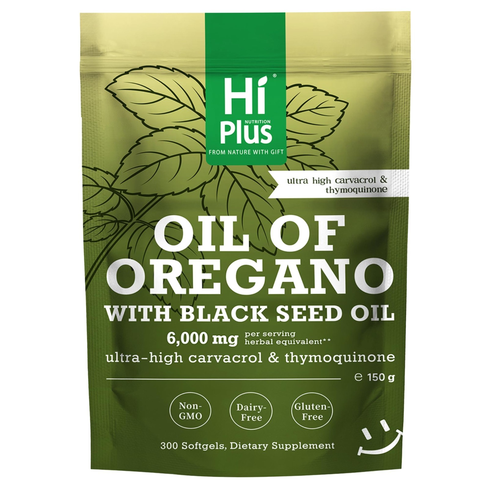 2-in-1 Oil of Oregano & Black Seed Oil Softgels | 4X Strength Immune Support | 3