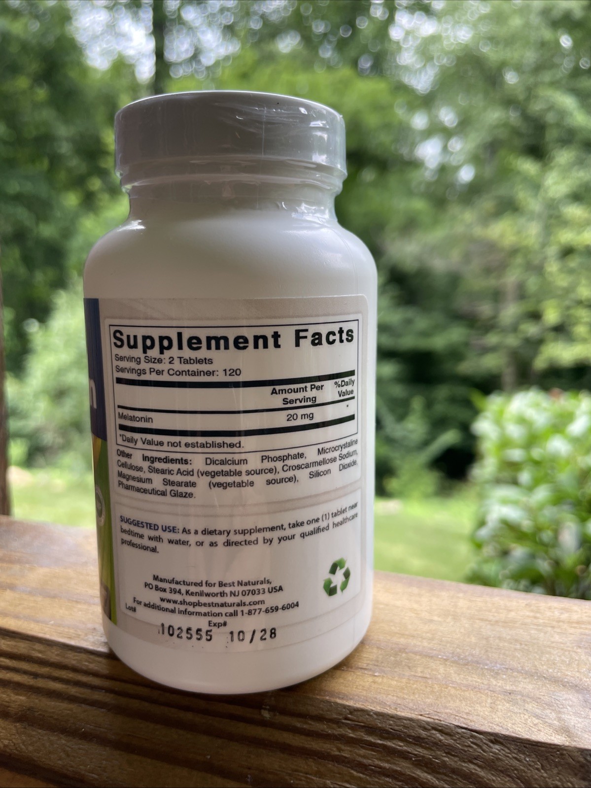 Best Naturals Melatonin 20mg 240tablets