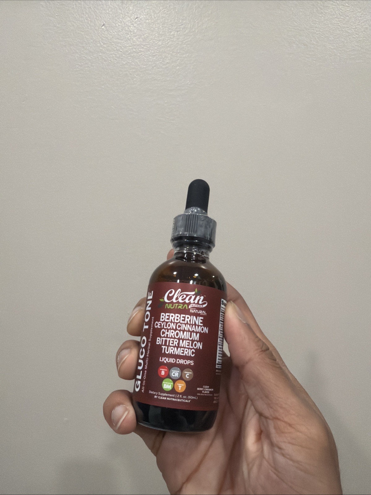 Berberine with Ceylon Cinnamon Supplement Liquid Drops/Ceylon Cinnamon 2oz Drops