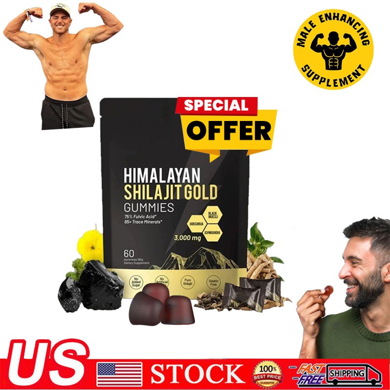 Shilajit 300 Gummies, Shilajit Micronutrient Supplement, Himalayan Premium fresh