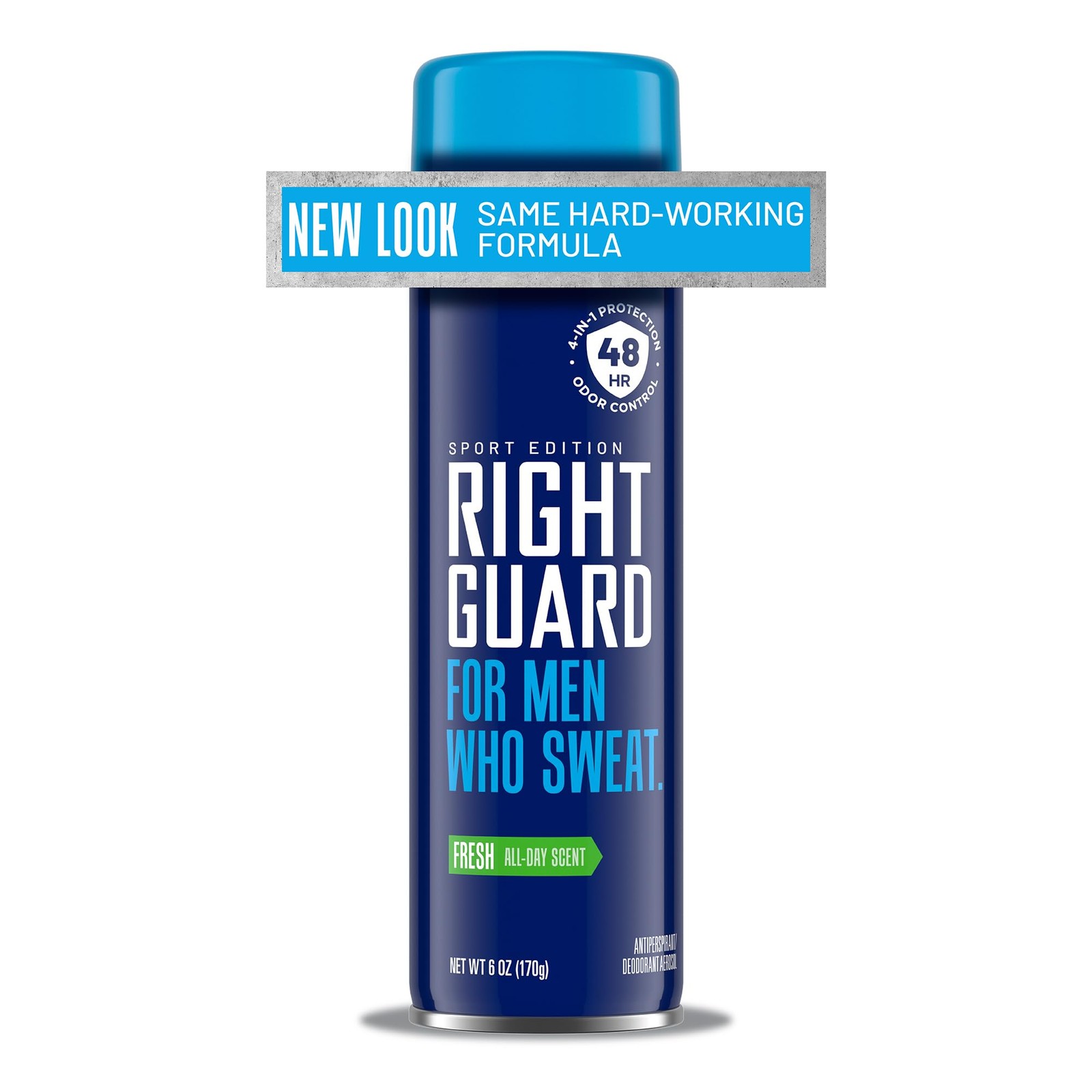 Right Guard Sport Fresh Scent Antiperspirant & 6 Ounce (Pack Of 1), Blue