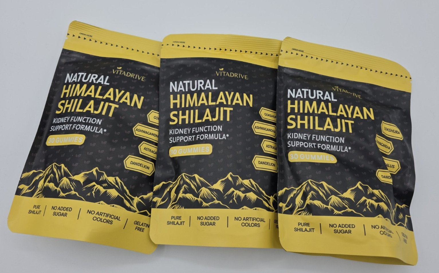 Vitadrive Himalayan Shilajit Gummies 3 Pack / Expires 04/2028