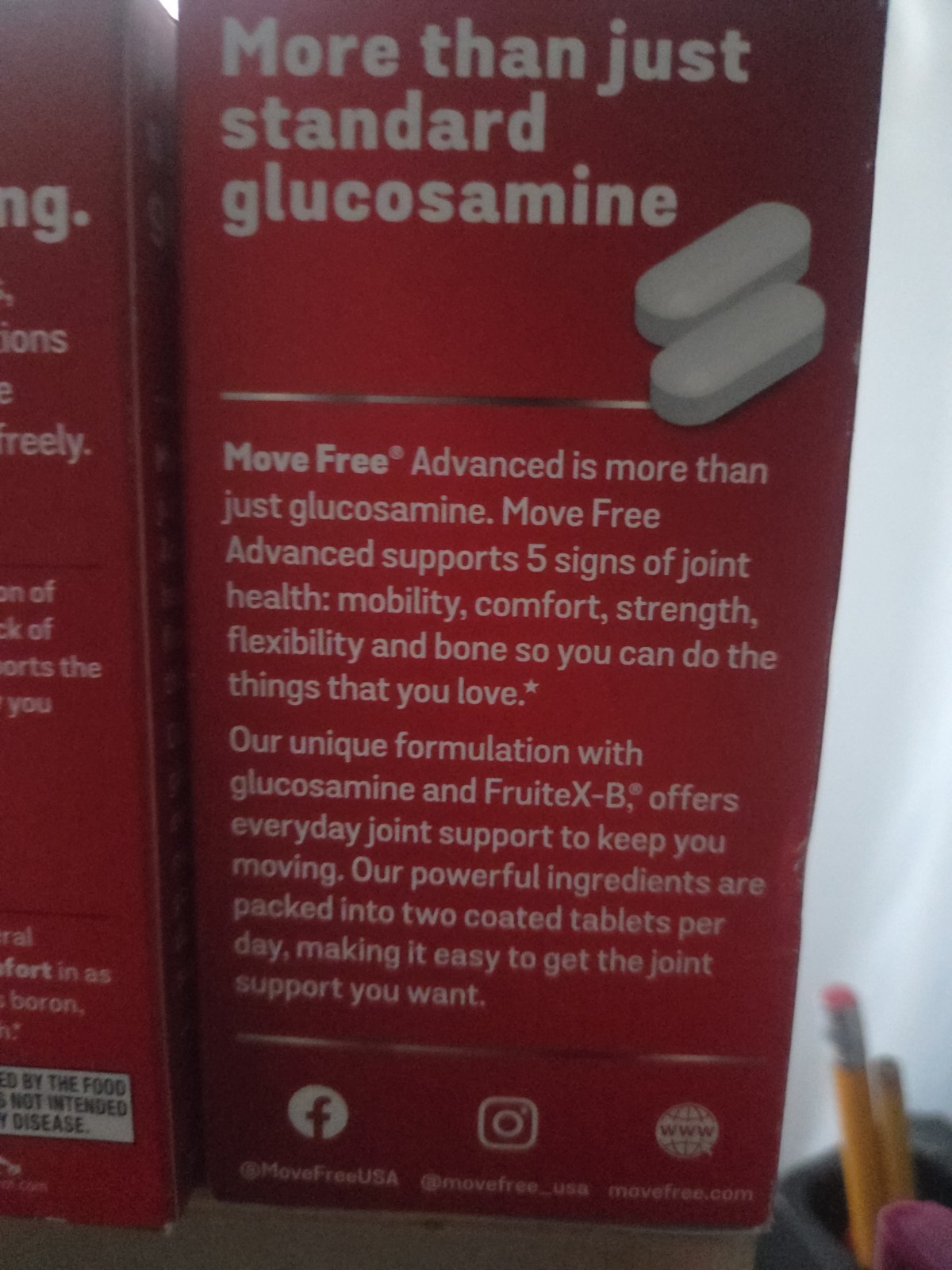 Schiff Move Free Joint Health Advanced with Glucosamine Exp 05 2028