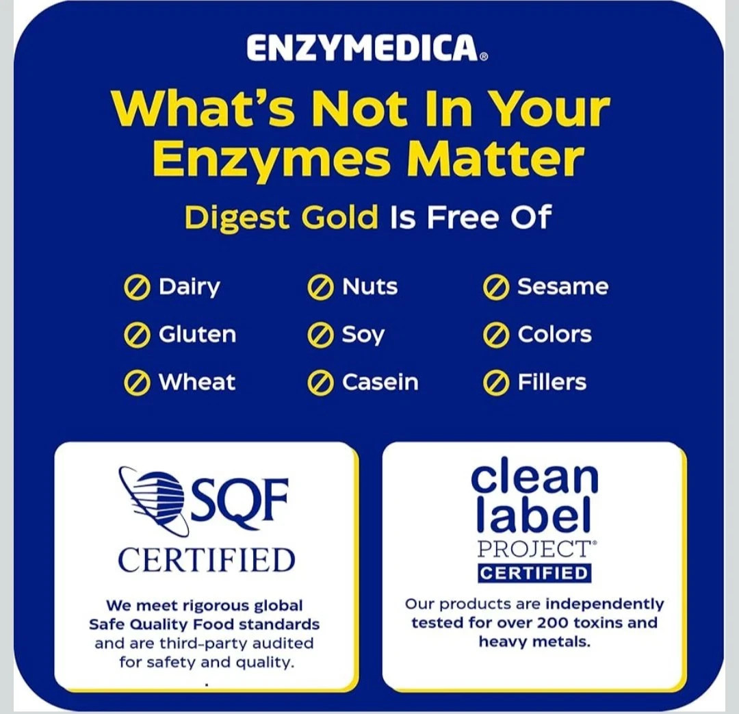 Digest Gold ATPro: Max Strength Enzymes for Large Meals & Bloating Relief, 90 Ct