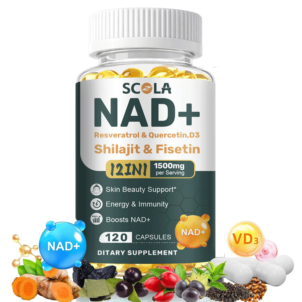 NAD supplement, 1500mg resveratrol containing supplement, 120 capsules USA Ship