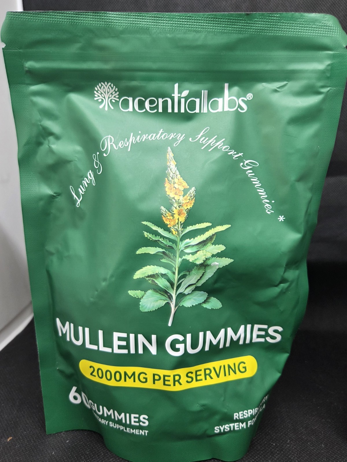 Lot Of 2 Mullein Gummies Acentialabs 60 120 Total 2000mg