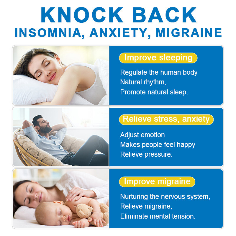 10mg Sleep Support Capsules Improve Sleep Quality Relieve Stress Sleep 4× 120Pcs