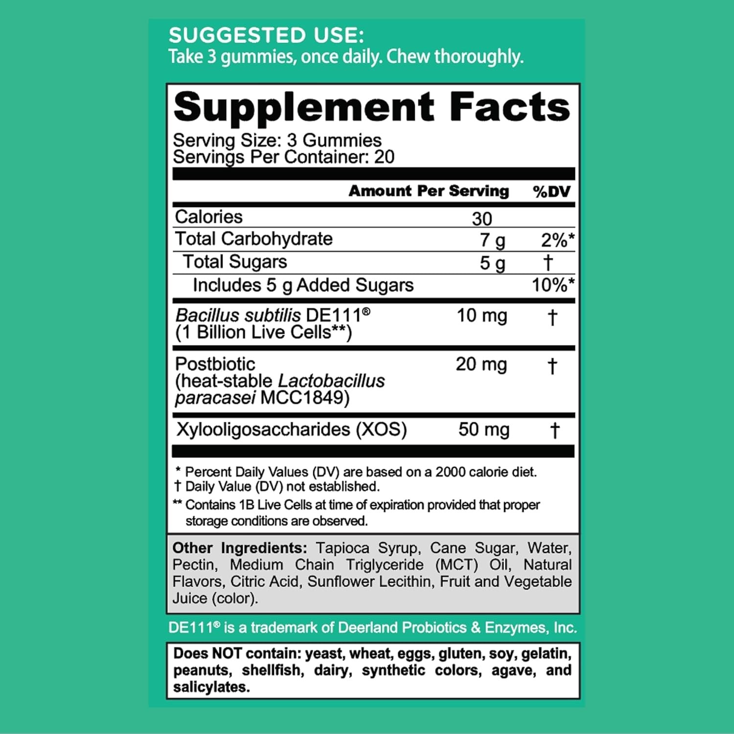 Goli Pre + Pro + Postbiotic Gummies NEW EXP: 7/27