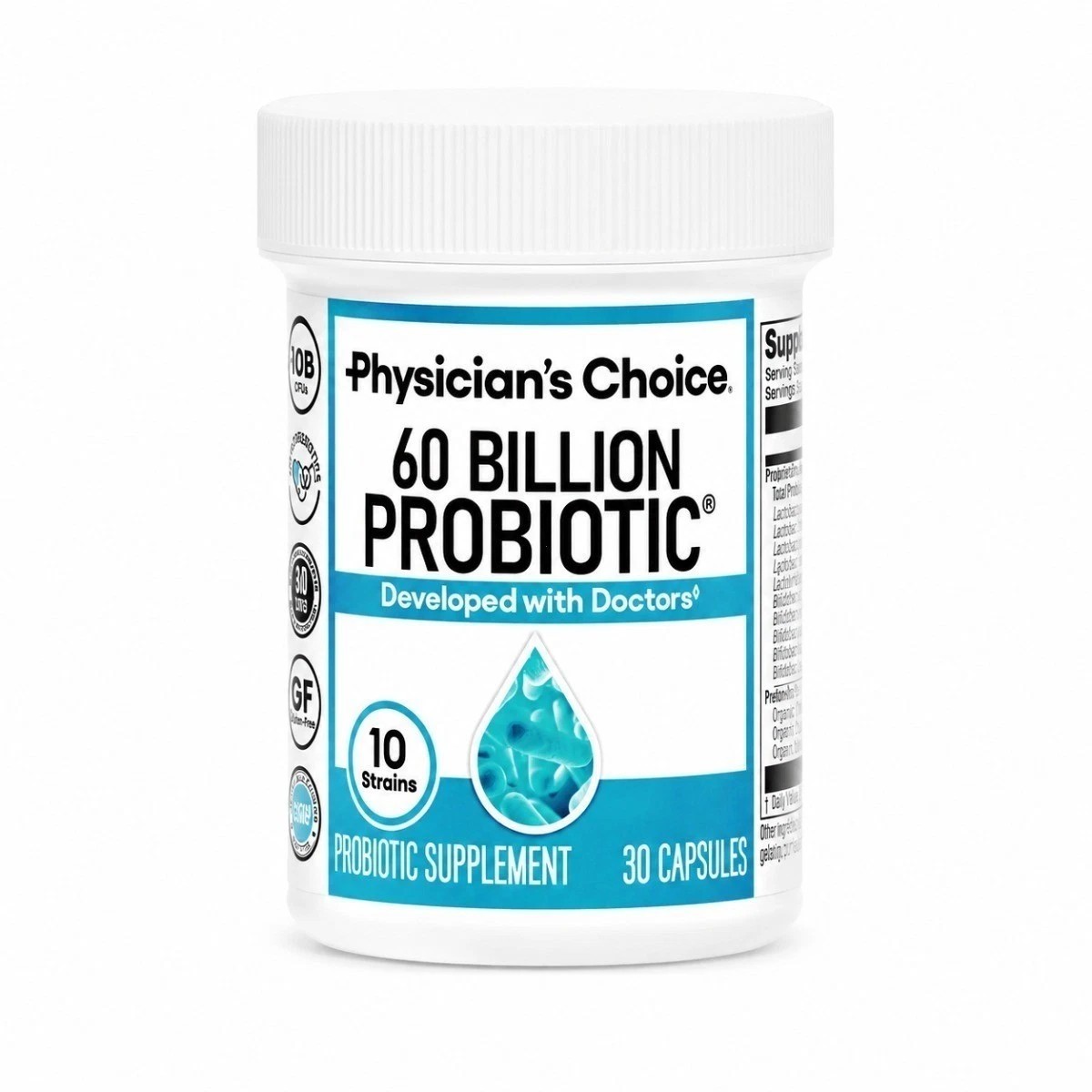 Physician’s Choice 60 Billion Probiotic 10 Strains Digestive Support 30 Caps
