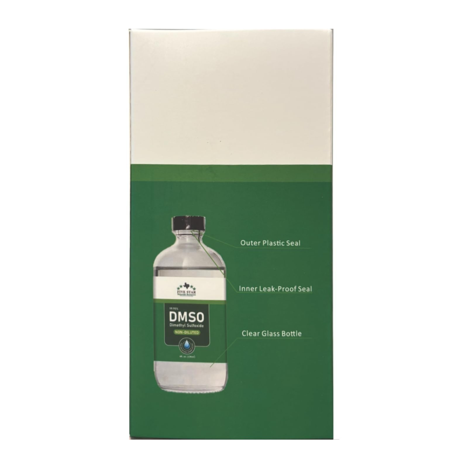 99.95% Pure DMSO Liquid 8 oz | Undiluted, Odorless, Premium Glass Bottle