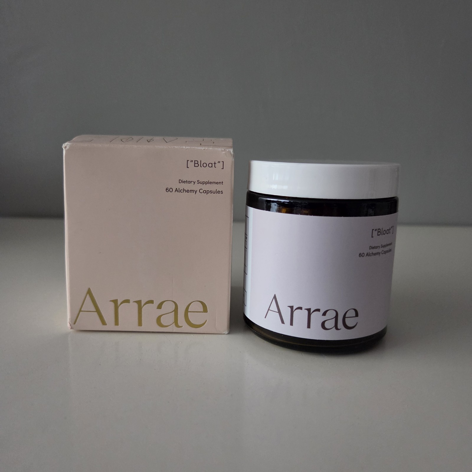 Arrae Bloat Fast-Acting Bloating Relief Digestive Enzymes Natural 60 Ct 09/2024
