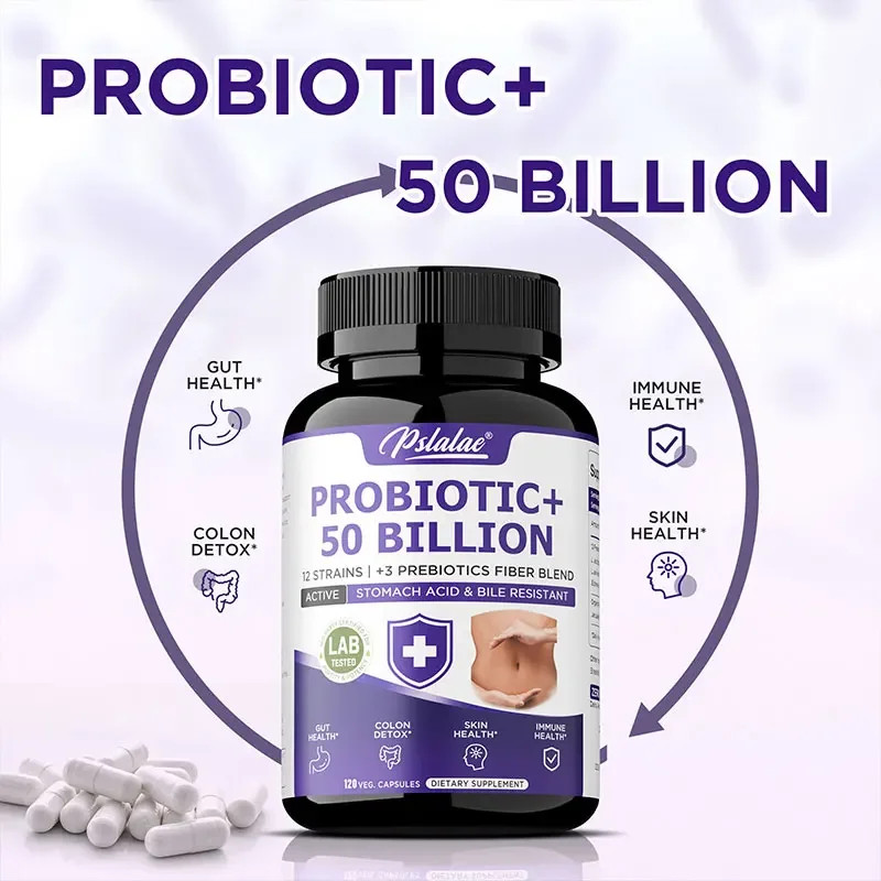 Probiotic+ 50 Billion 240pcs -Promotes Intestinal Health,Relieves Gas & Bloating