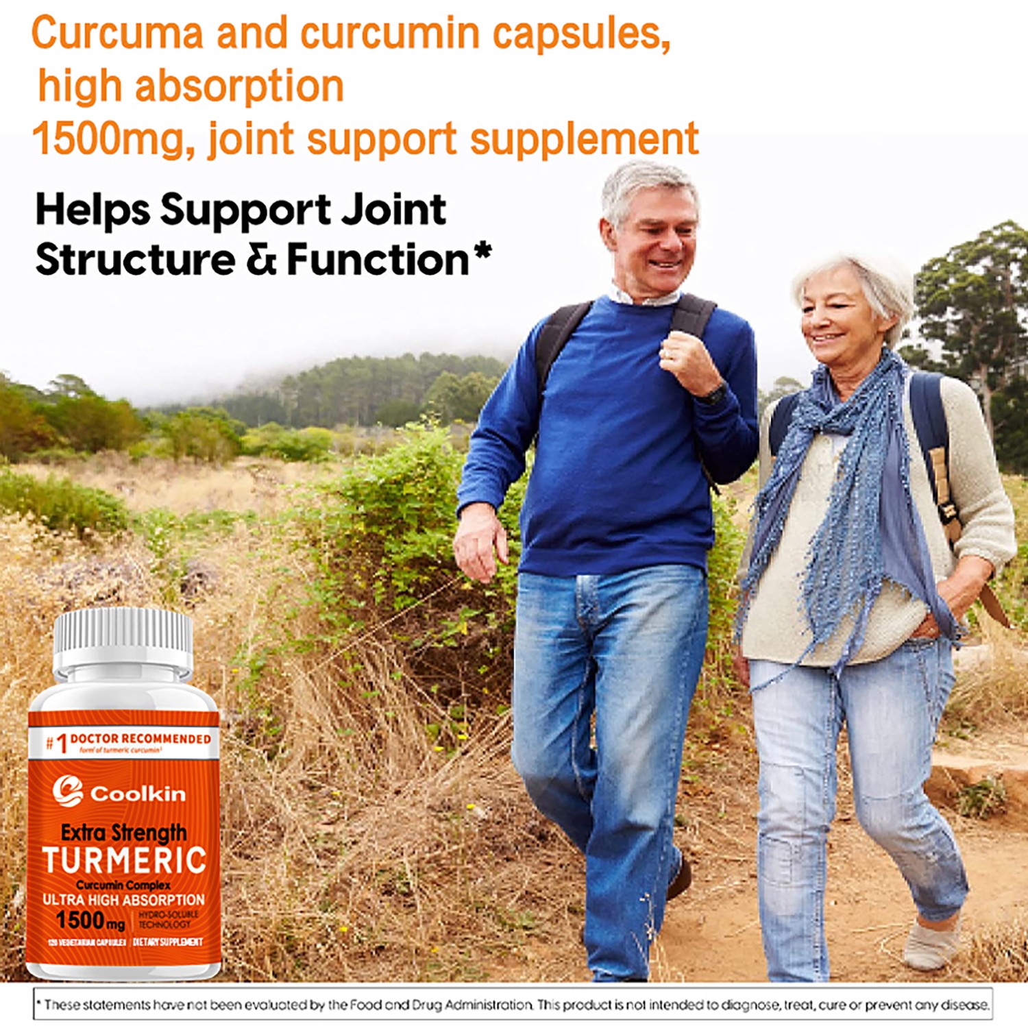 120pcs Extra Strength Turmeric Curcumin Complex – High Absorption, Pain Relief