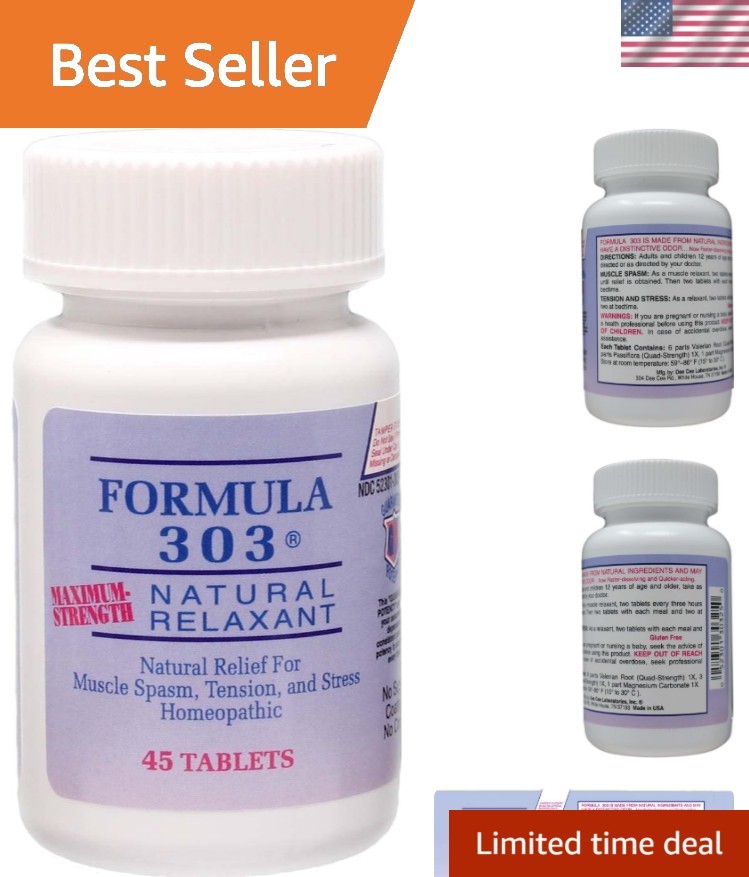 Dee CEE Labs Formula 303 Maximum Strength Tablets, Tablets; All-Natural conta…
