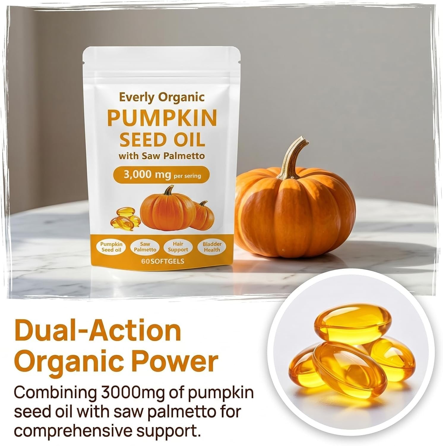 Everly Pumpkin Seed Oil with Saw Palmetto – Everly Pumpkin Seed Oil – Cold Press