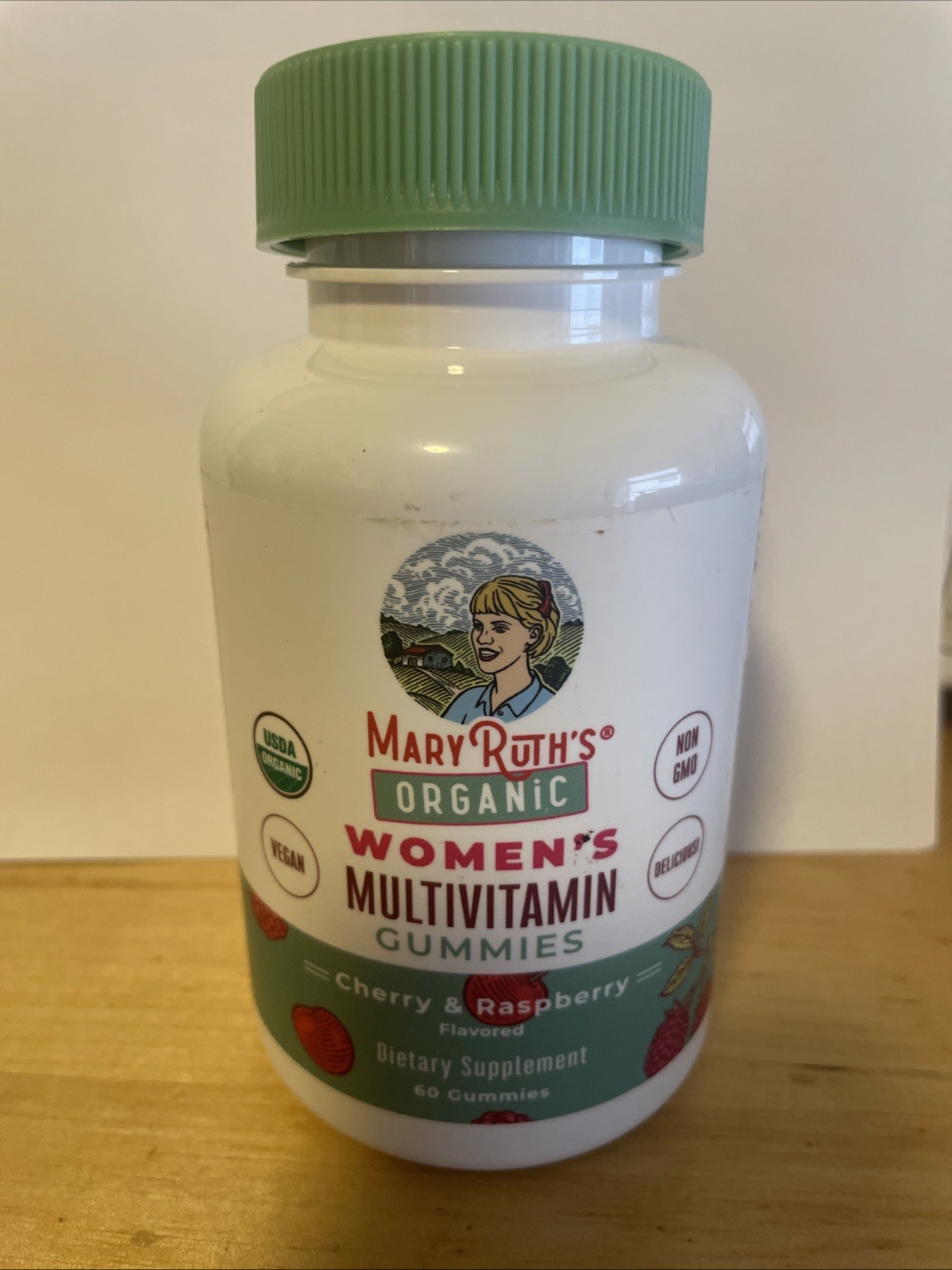 Mary Ruth’s Organic Women’s MultiVitamin Cherry & Raspberry Flavored, 60 Gummies